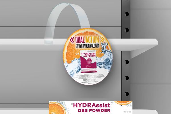 Acendis HYDRAssist Shelf Strip and Wobbler